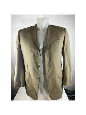 Men's Corneliani Extra Fine Virgin Wool Sport Coat Blazer Jacket Size 54L Tan